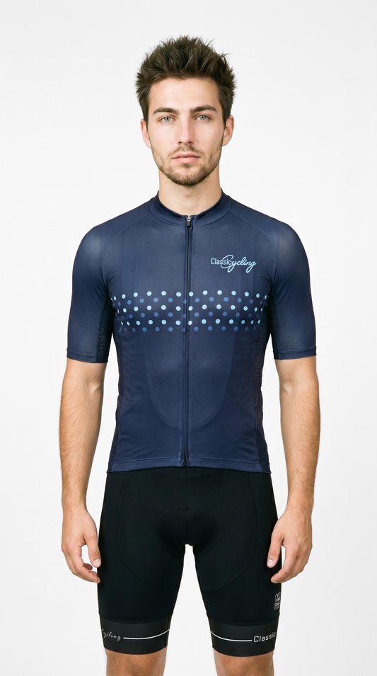 Classic Cycling Men's Flex Cycling Jersey – Navy Blue