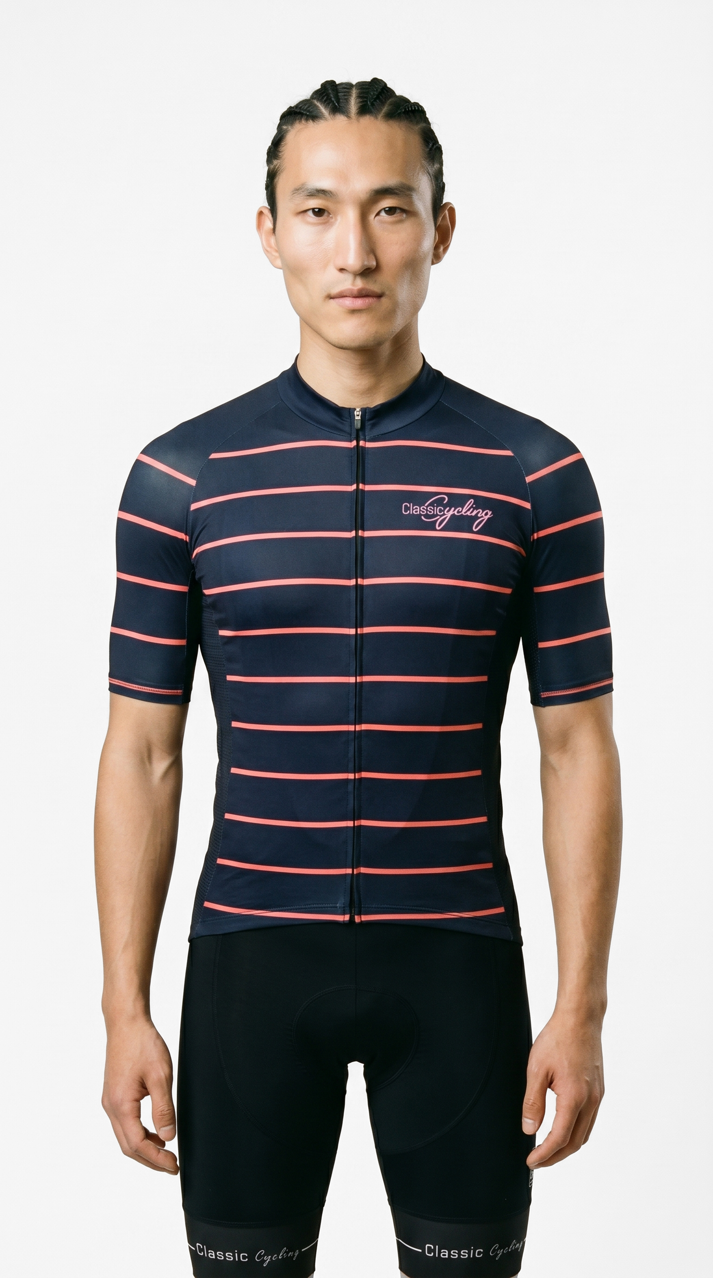 Classic Cycling Men's Flex Cycling Jersey – Navy Pink