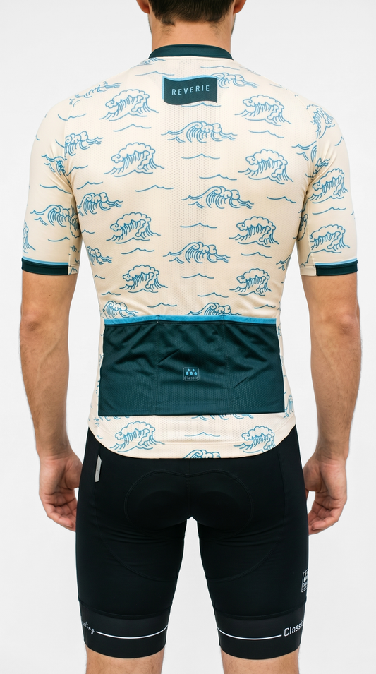 Classic Cycling Artist Series Ice Jersey - Men's - Waves