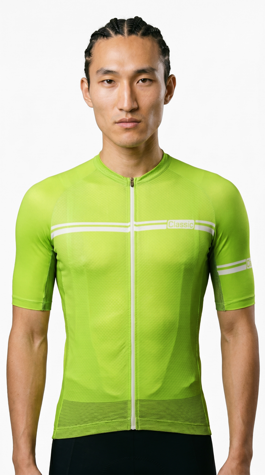 Classic Cycling Ice Jersey - Men's - Fluo Green