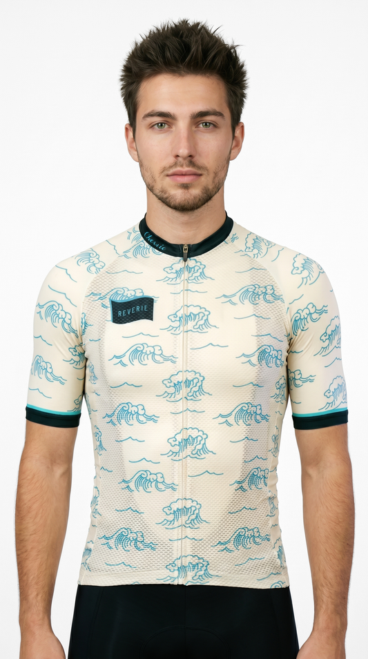Classic Cycling Artist Series Ice Jersey - Men's - Waves