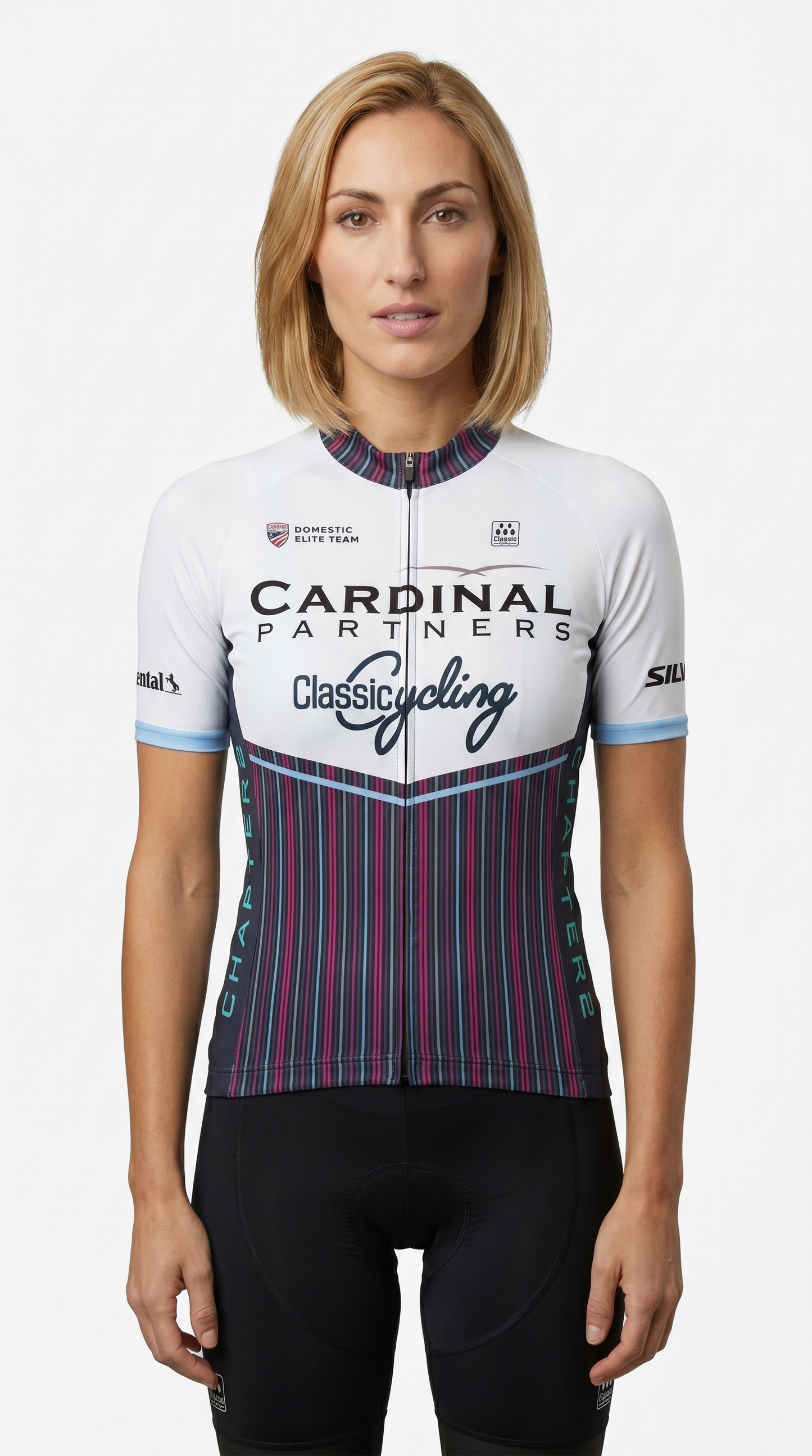 Cardinal - Classic Cycling Women's Ice Pro Jersey - White