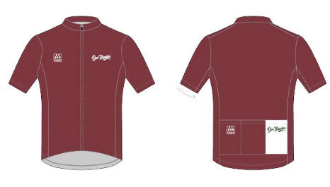 Classic Cycling Dos Ruedas Aether Race Jersey - Burgundy - Men's