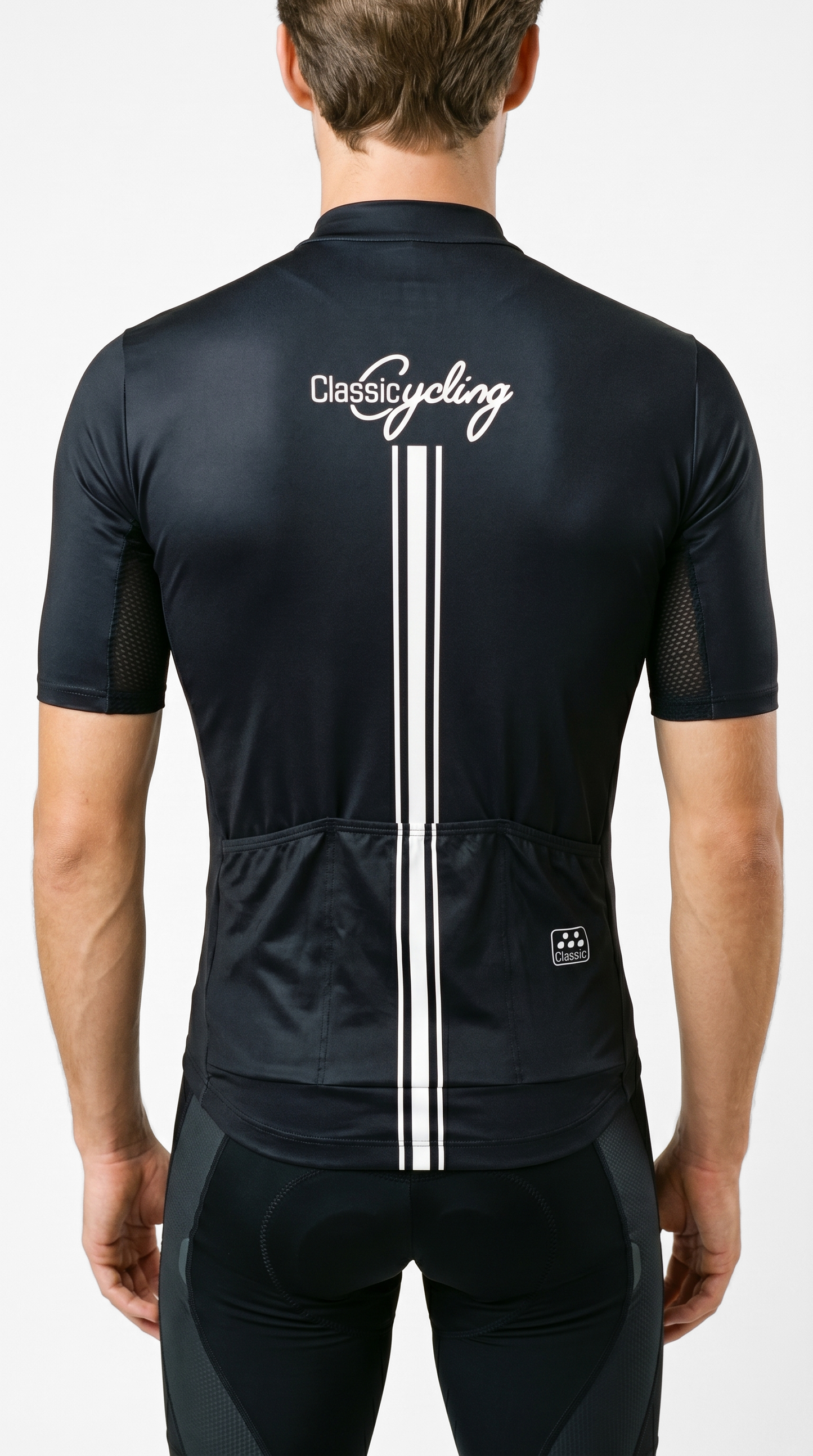 Classic Cycling Men's Flex 2 Cycling Jersey – Black