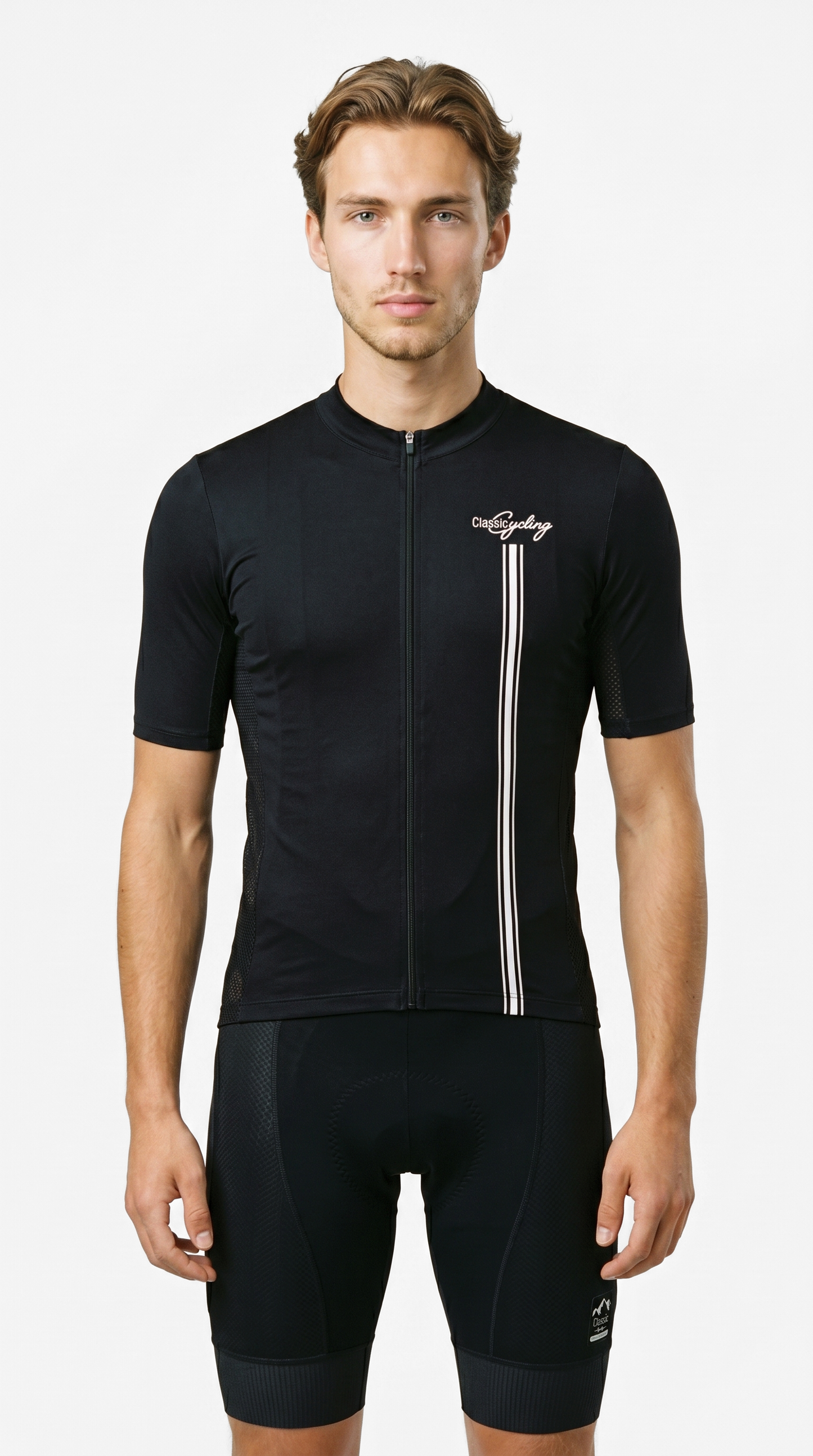 Classic Cycling Men's Flex 2 Cycling Jersey – Black