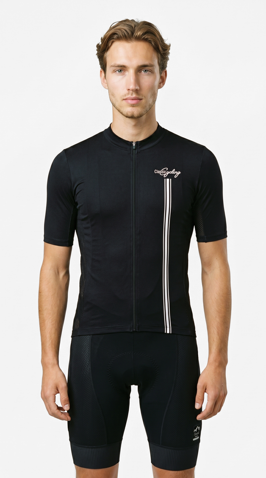 Classic Cycling Men's Flex 2 Cycling Jersey – Black