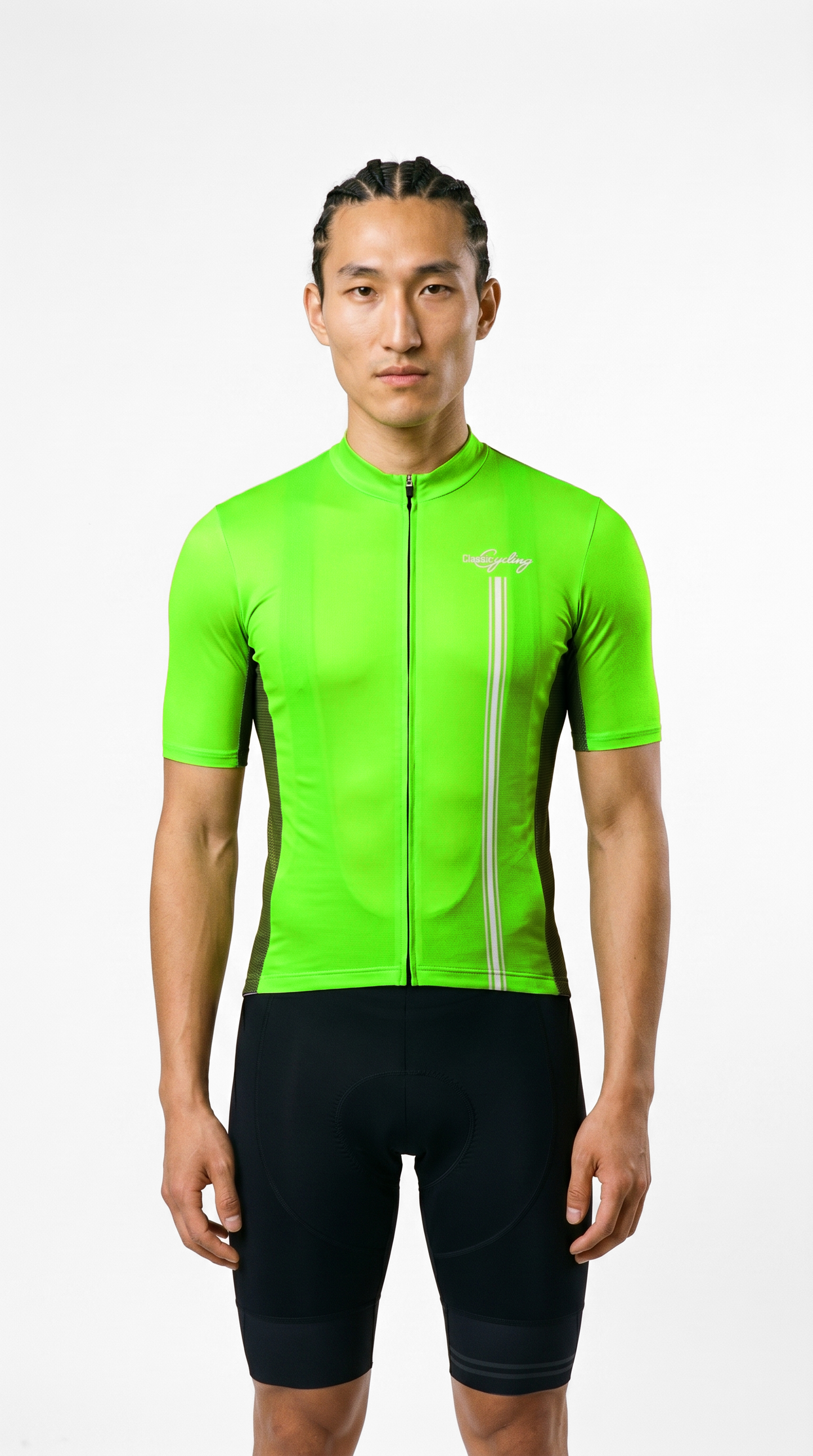 Classic Cycling Men's Flex 2 Cycling Jersey – Fluo Green