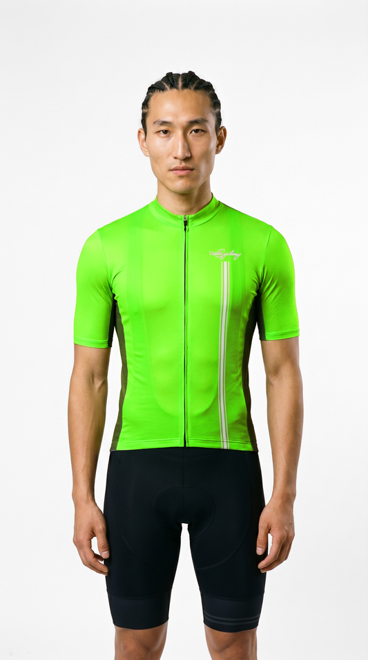 Classic Cycling Men's Flex 2 Cycling Jersey – Fluo Green