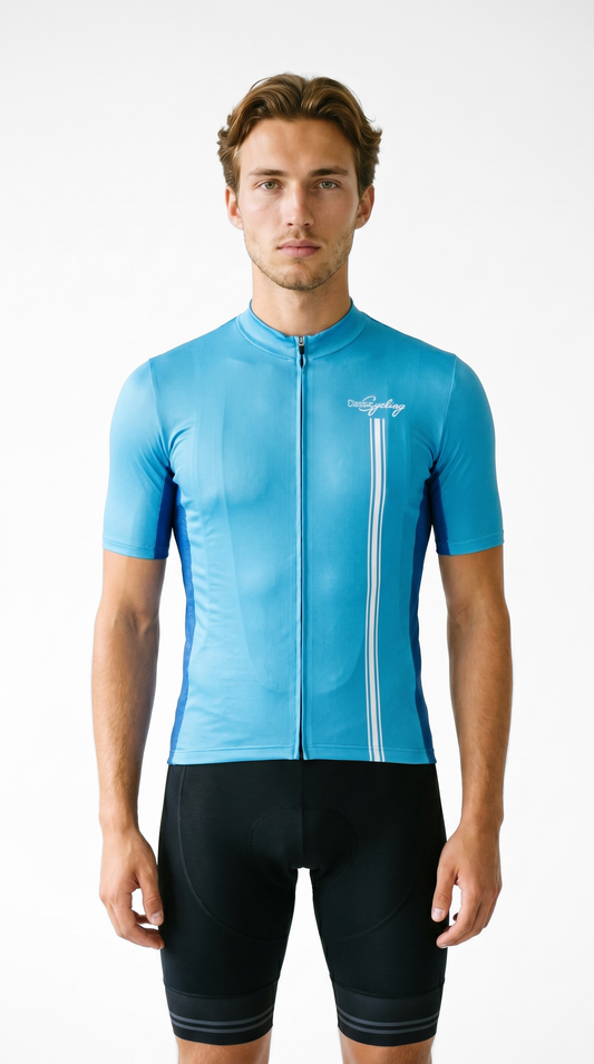 Classic Cycling Men's Flex 2 Cycling Jersey – Blue