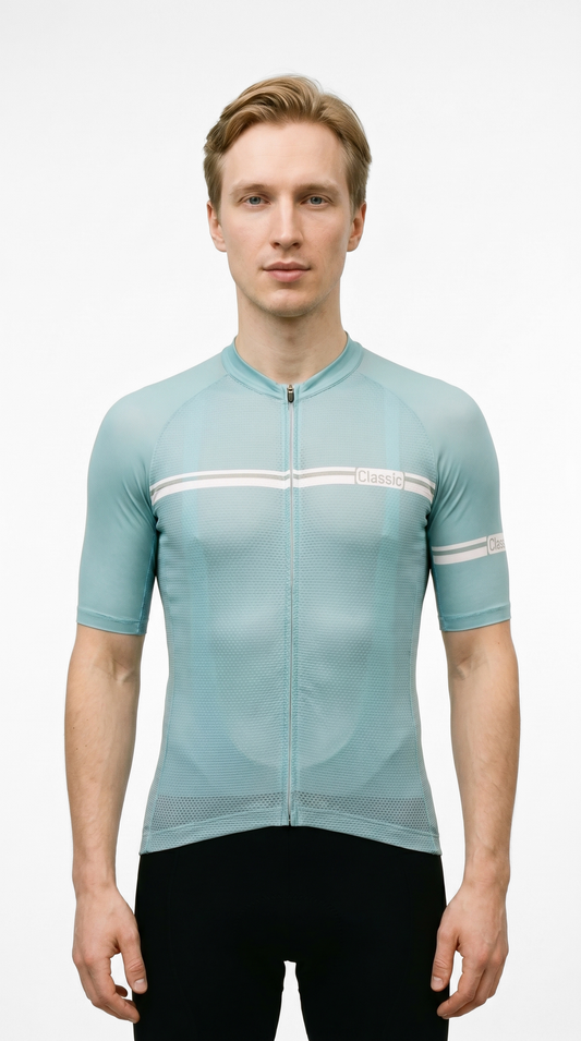 Classic Cycling Ice Jersey - Men's - Light Blue