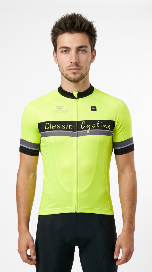 Classic Cycling Men's Metric Team Jersey – Fluo