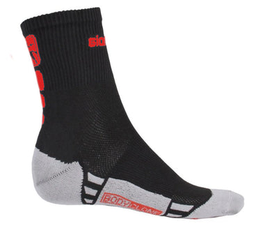 Giordana Trade Sock Mid Cuff- Black Red