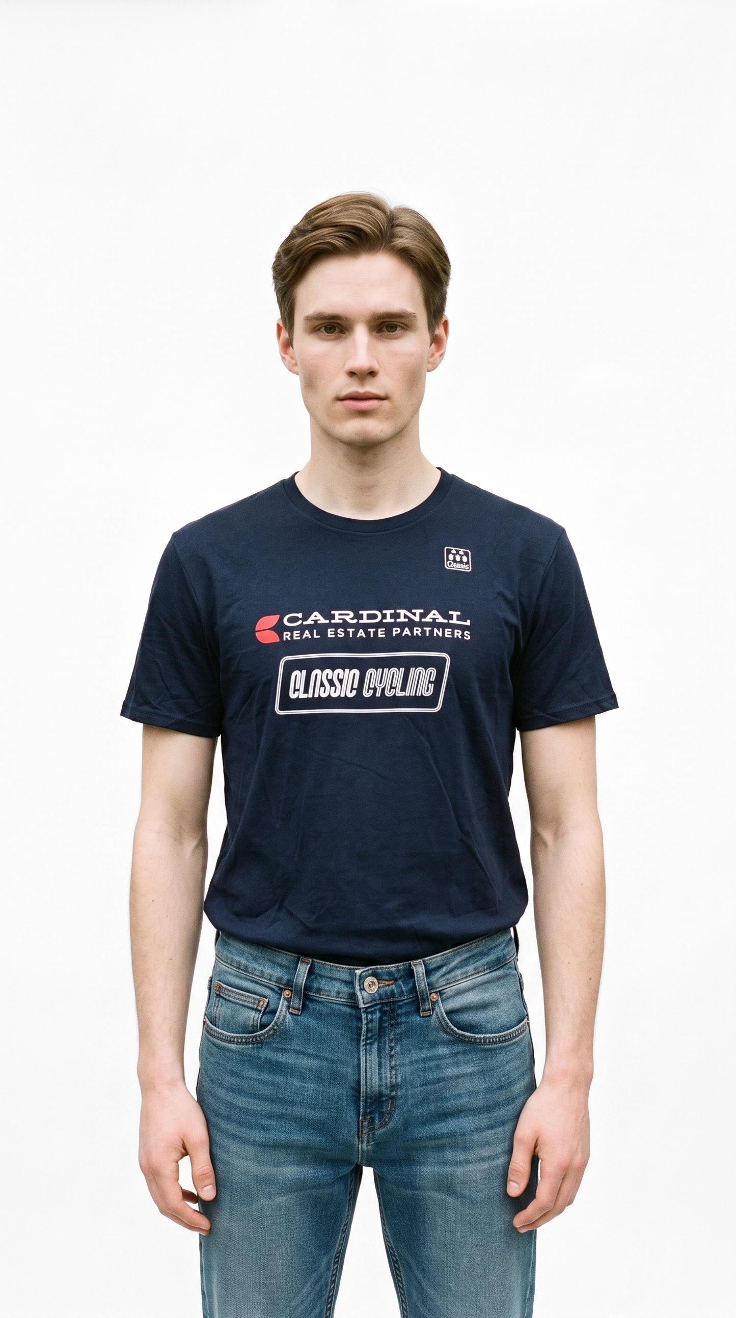 Classic Cycling - Cardinal Cycling Team Navy T-Shirt - Men's