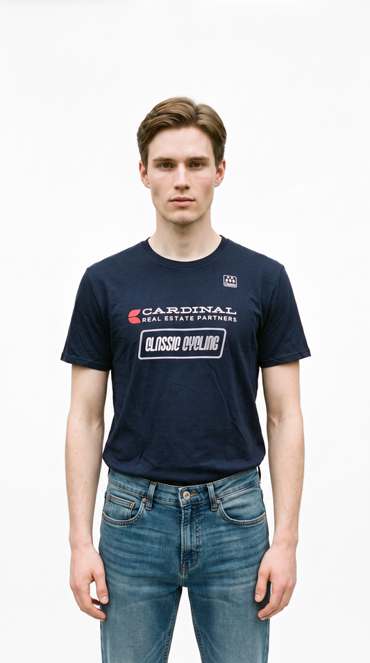 Classic Cycling - Cardinal Cycling Team Navy T-Shirt - Men's