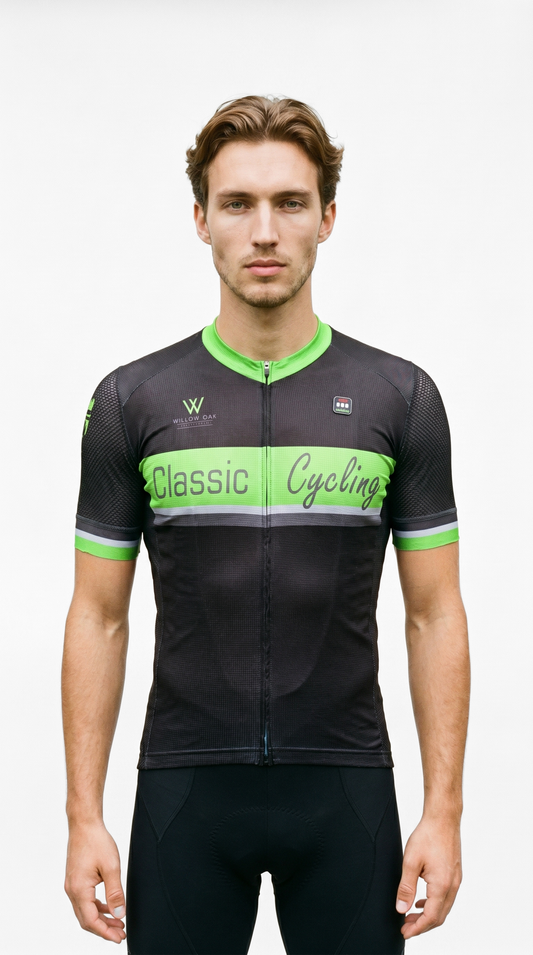 Classic Cycling Men's Pro 1.2 Jersey SAMPLE - Green