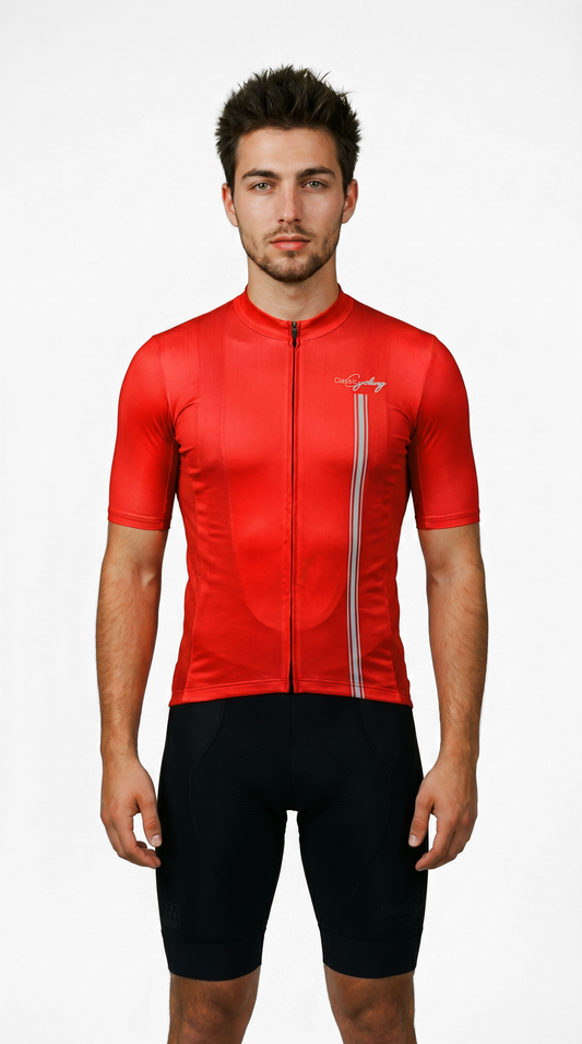 Classic Cycling Men's Flex 2 Cycling Jersey – Red