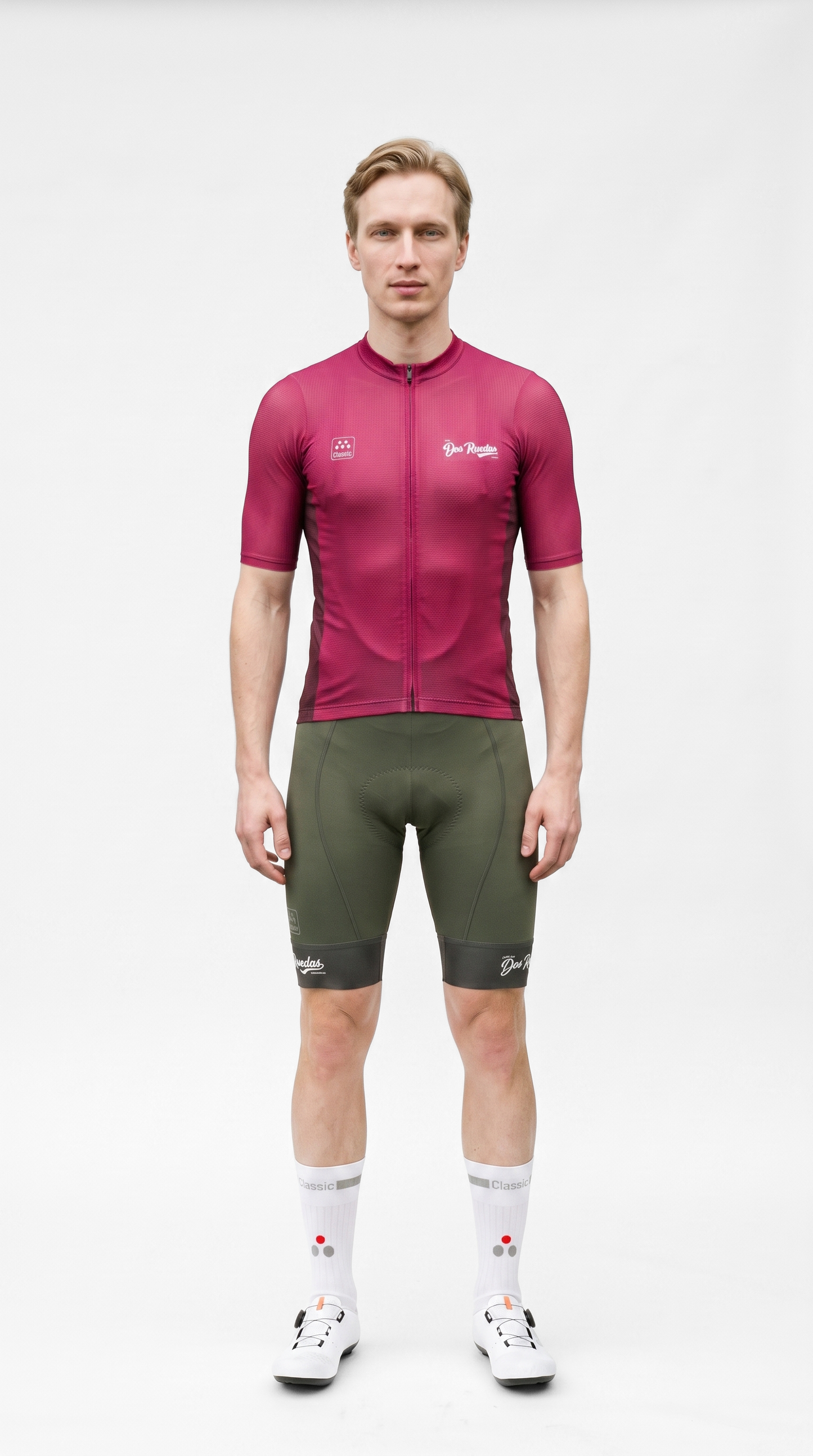 Dos Ruedas VeloPrima Bib Short andJersey Front
