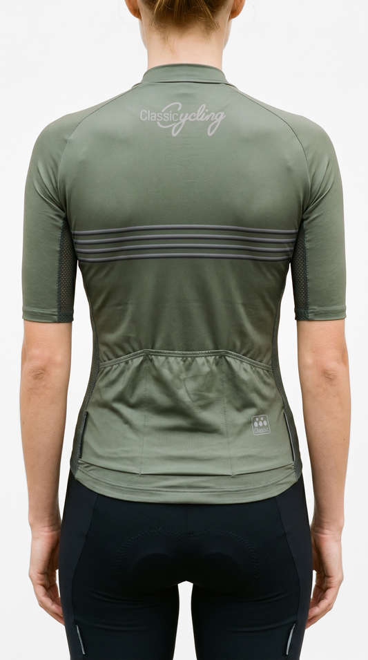 Classic Cycling Women's Flex Cycling Jersey – Olive