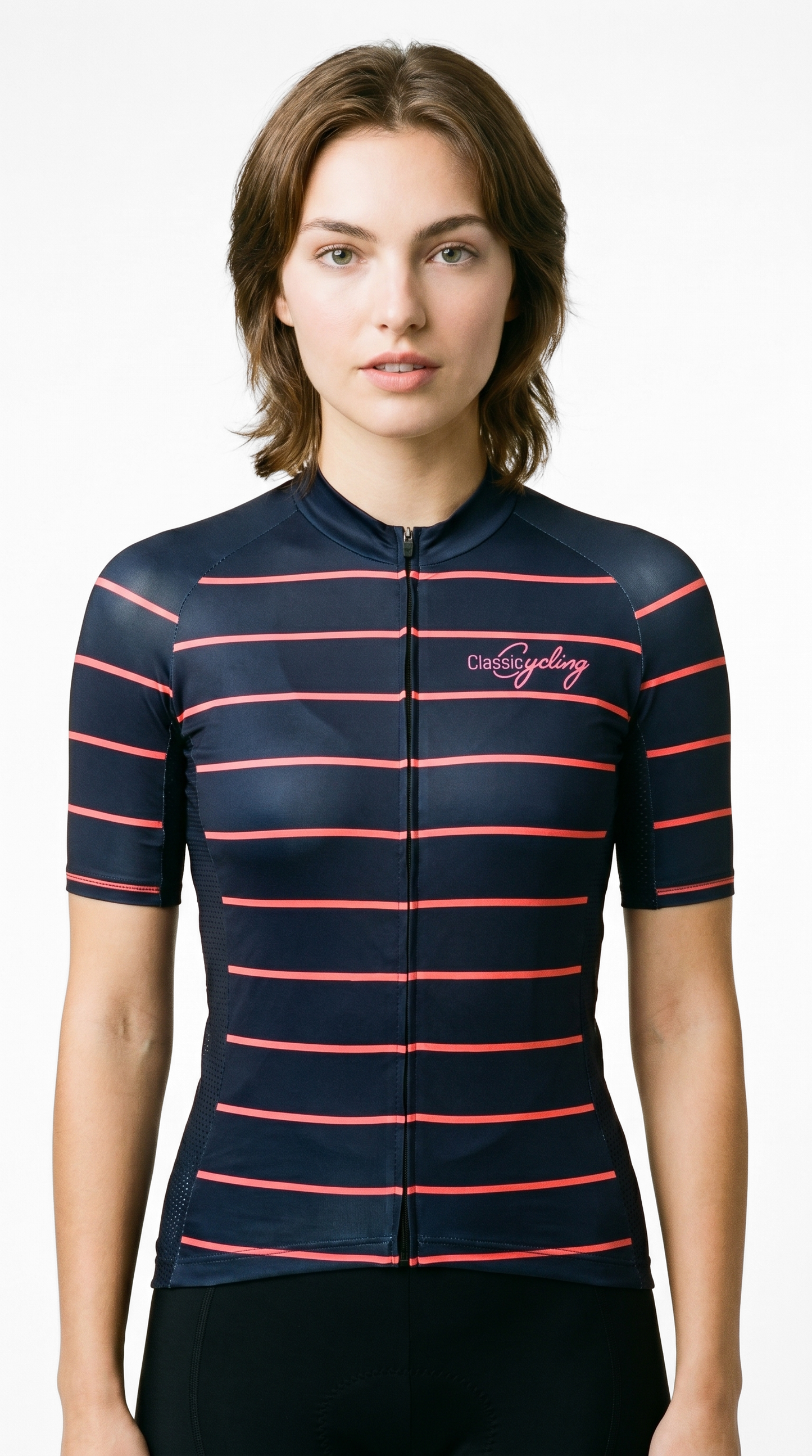 Classic Cycling Women's Flex Cycling Jersey – Navy Pink