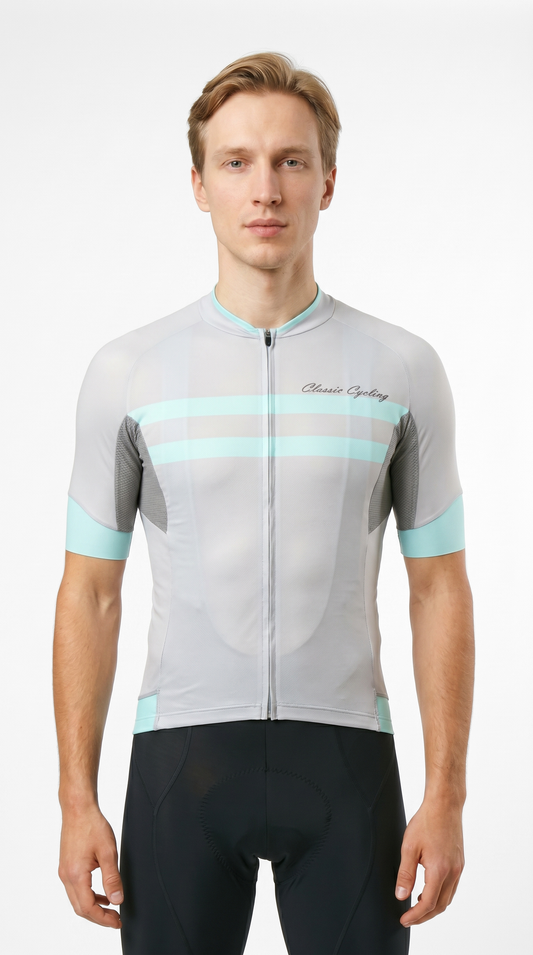 Classic Cycling Men's Elite Jersey – Grey