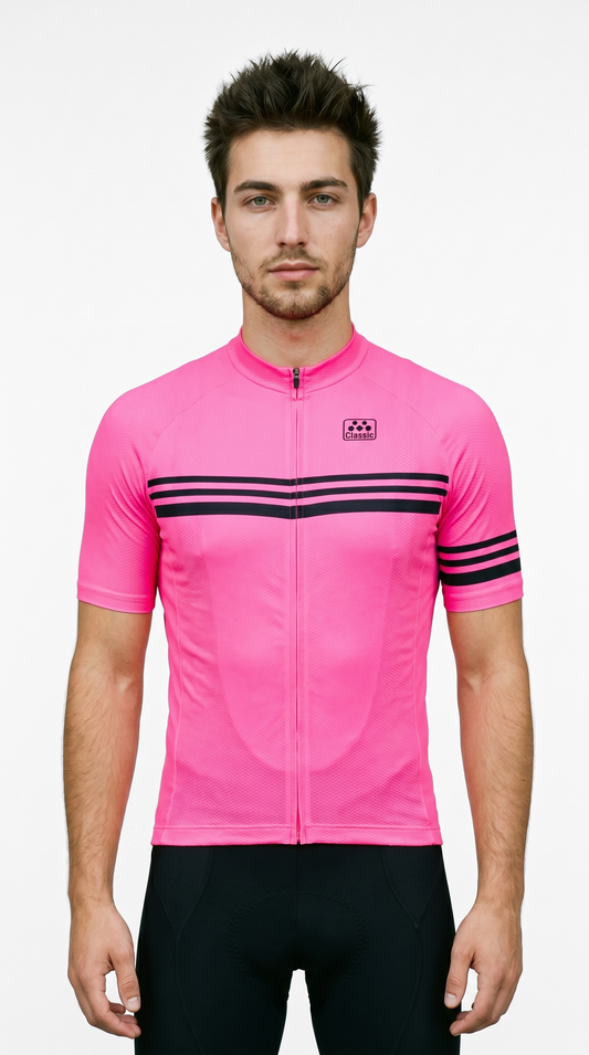 Classic Cycling Men's Metric 2 Jersey – Pink