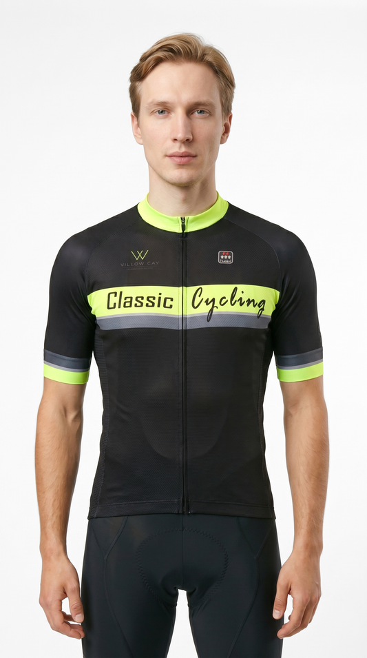 Classic Cycling Men's Metric Team Jersey – Black