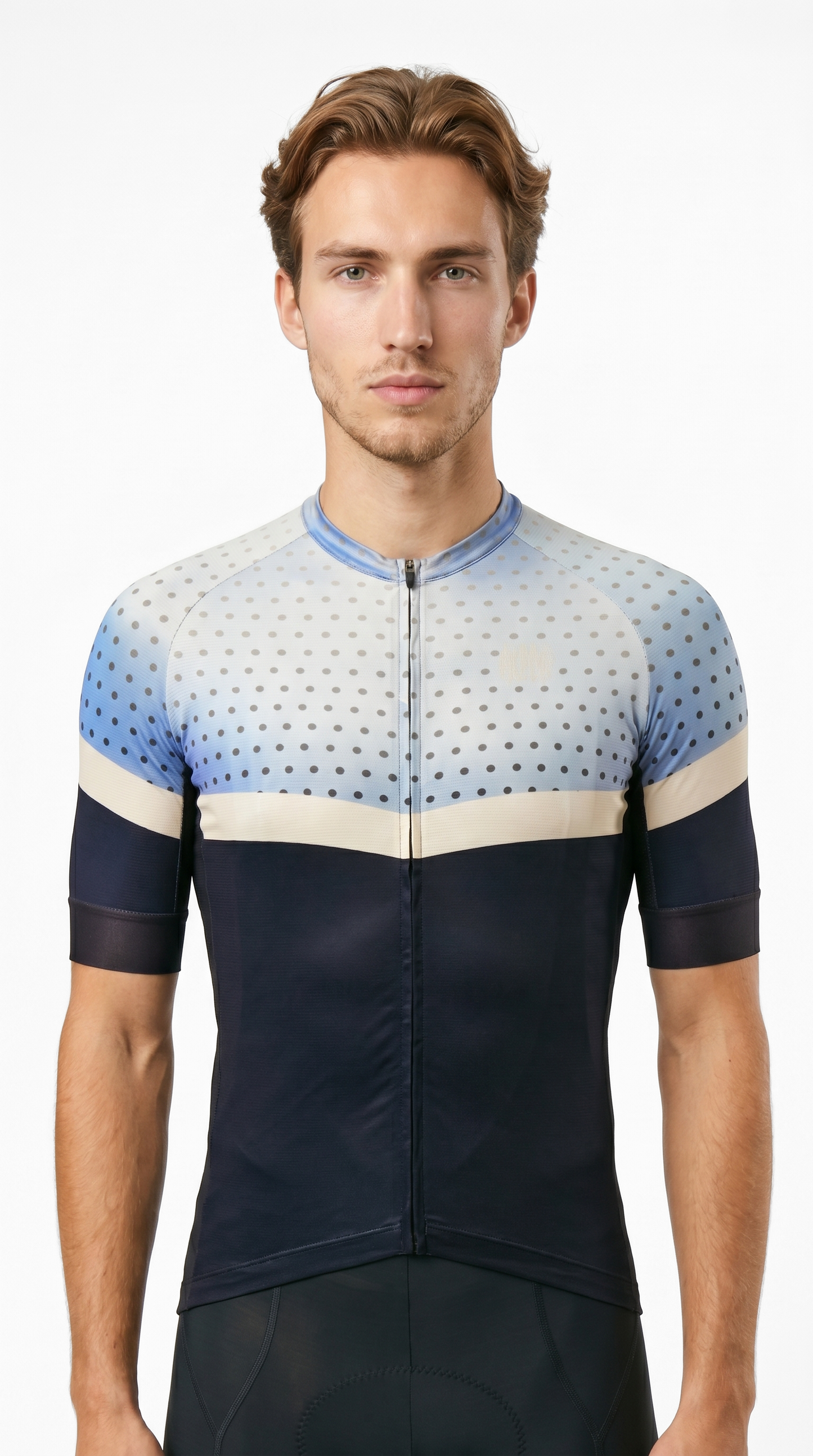 Classic Cycling Men's Navy Dots 1.1 Jersey