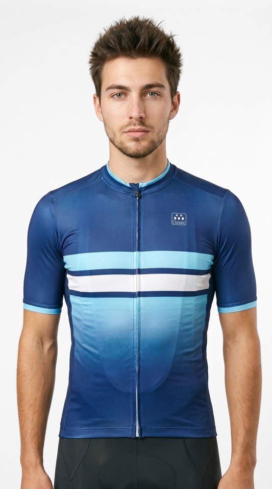 Classic Cycling Men's Navy Fade Jersey