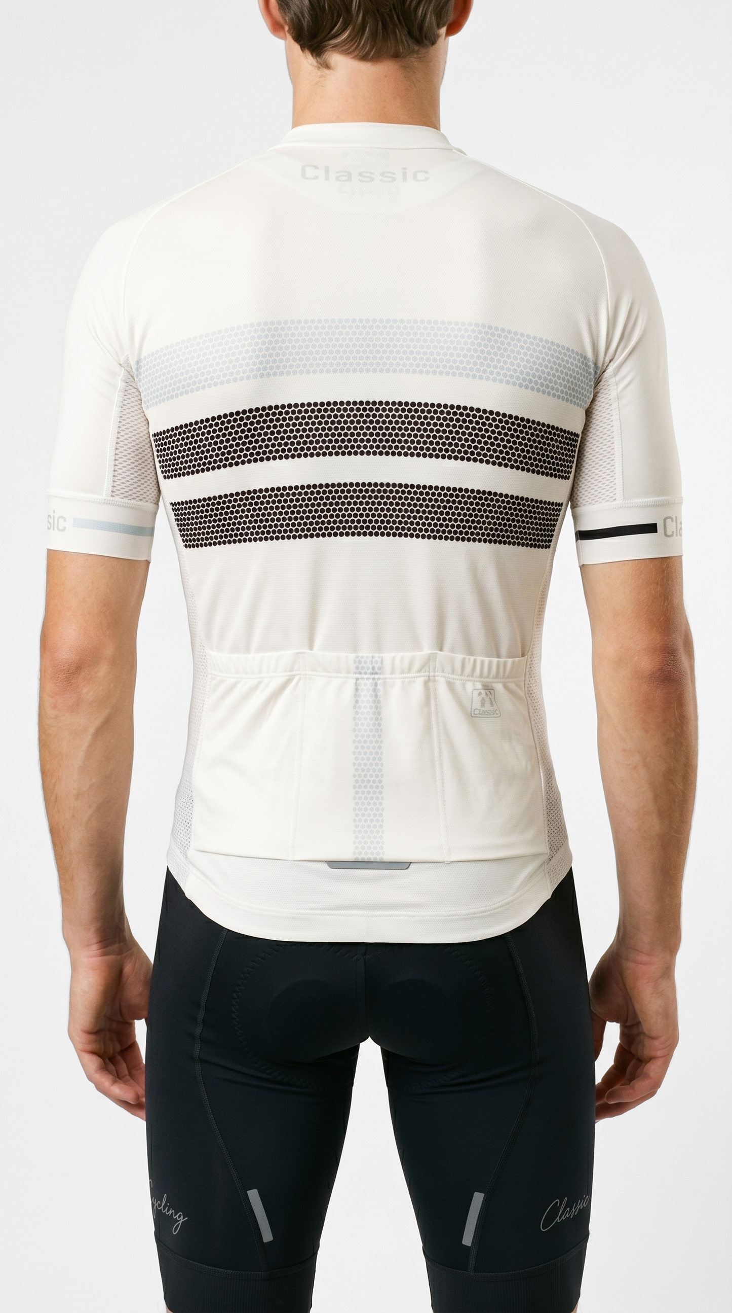 Classic Cycling Men's Tour Jersey – White