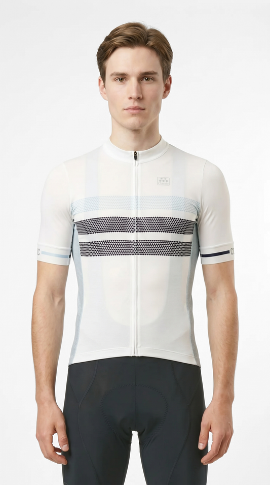 Classic Cycling Men's Tour Jersey – White