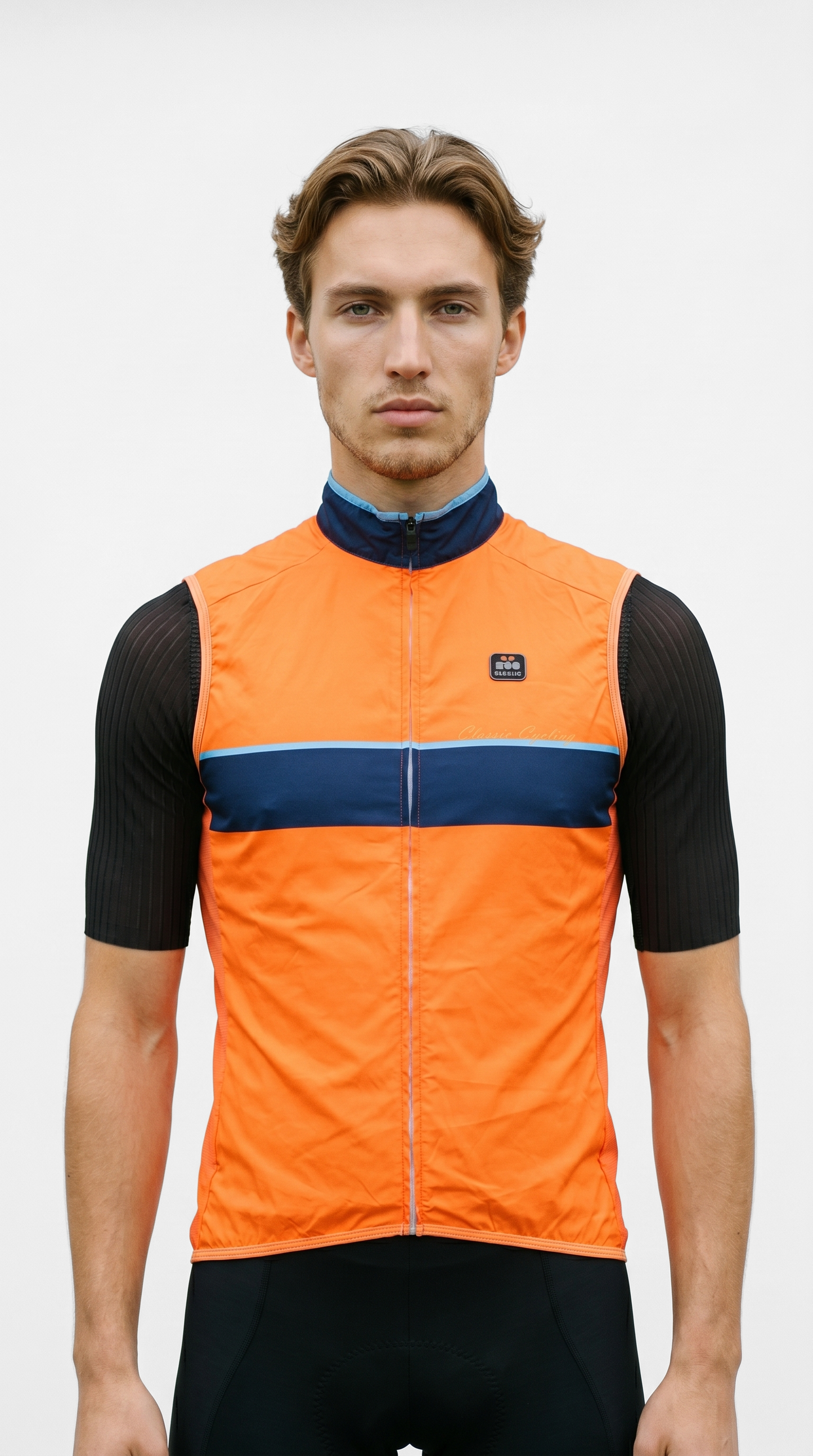 Classic Cycling Men's Wind Vest – Fluo Orange