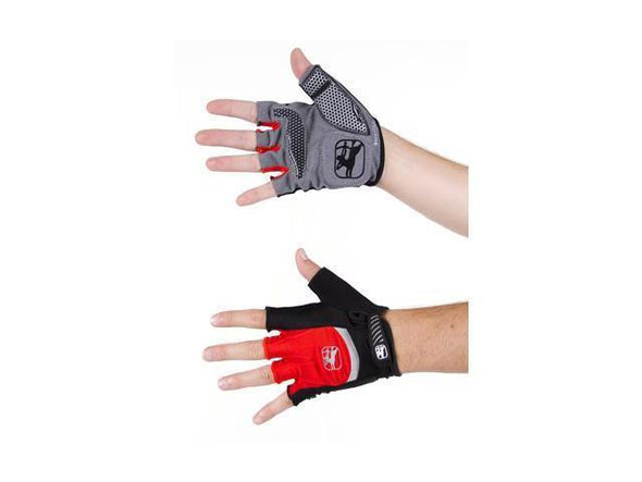 Giordana Strada Cycling Gel Gloves - Red - Classic Cycling