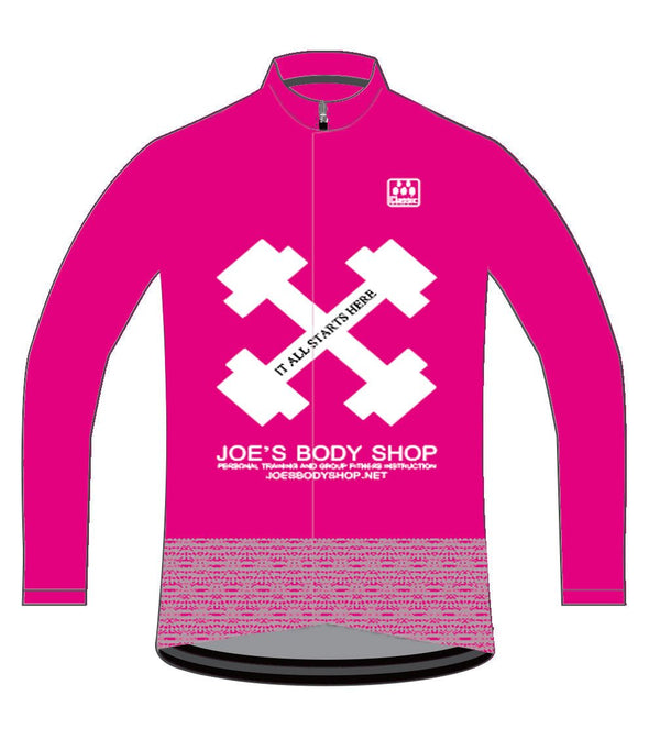 Joes Body Shop Winter Long Sleeve Jersey Mens - Classic Cycling