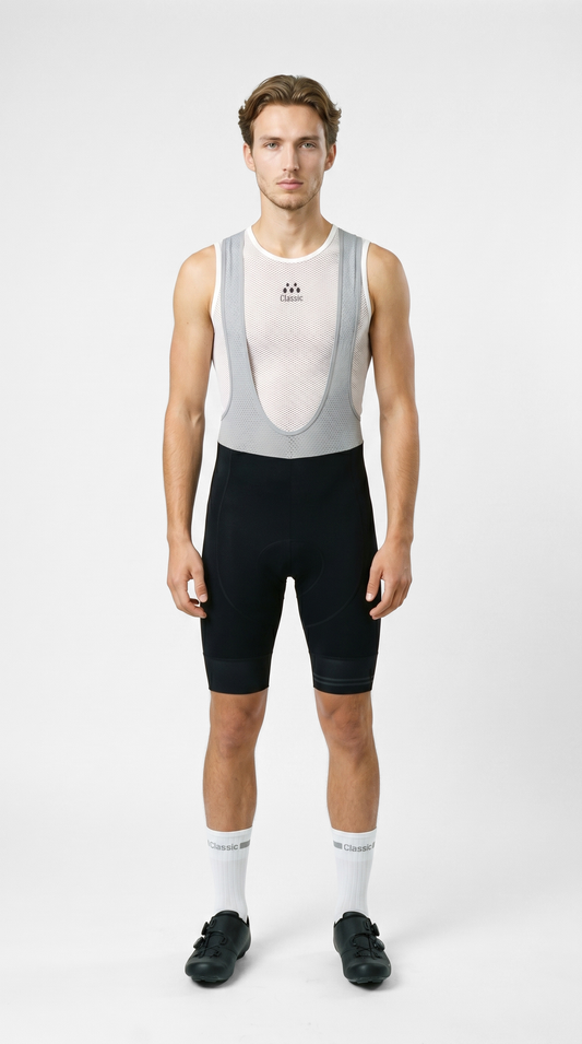 Classic Cycling Men's Fondo Bib Shorts – Black