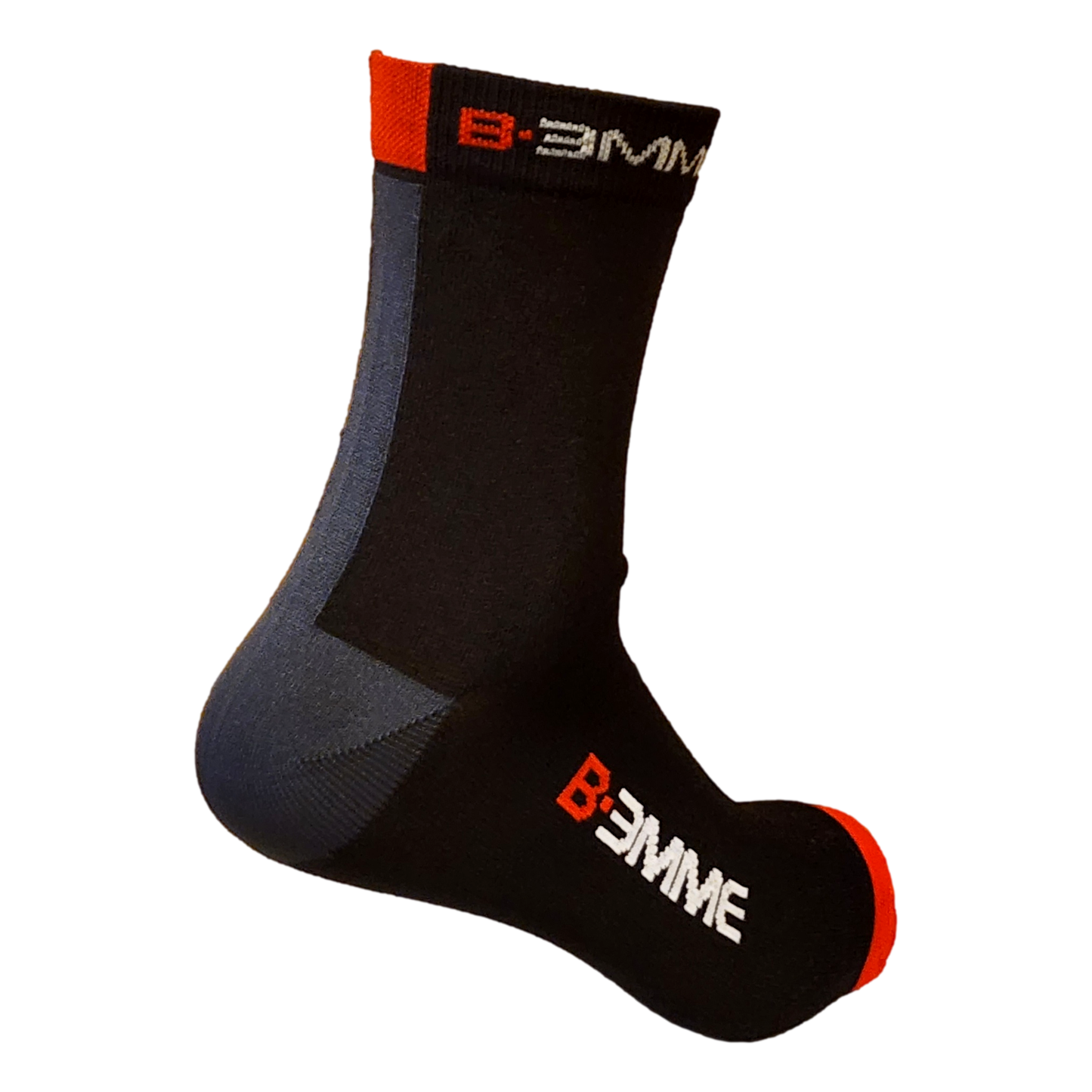 Biemme Meryl Mid Sock - Black Red