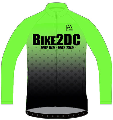 2024 Bike 2 DC SUMMER Long Sleeve Cycling Jersey - Men's - Classic Cycling
