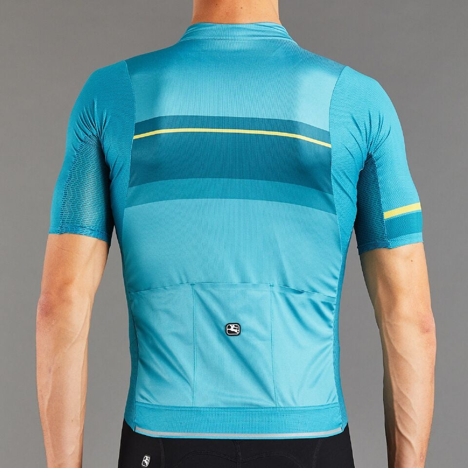 Giordana NX-G AIR S-S Jersey - Teal Blue with Marigold accents - Classic Cycling