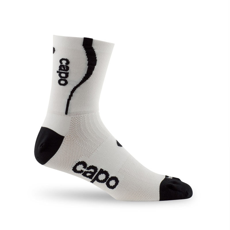 Capo Euro Web Skinlife Sock, White - Classic Cycling
