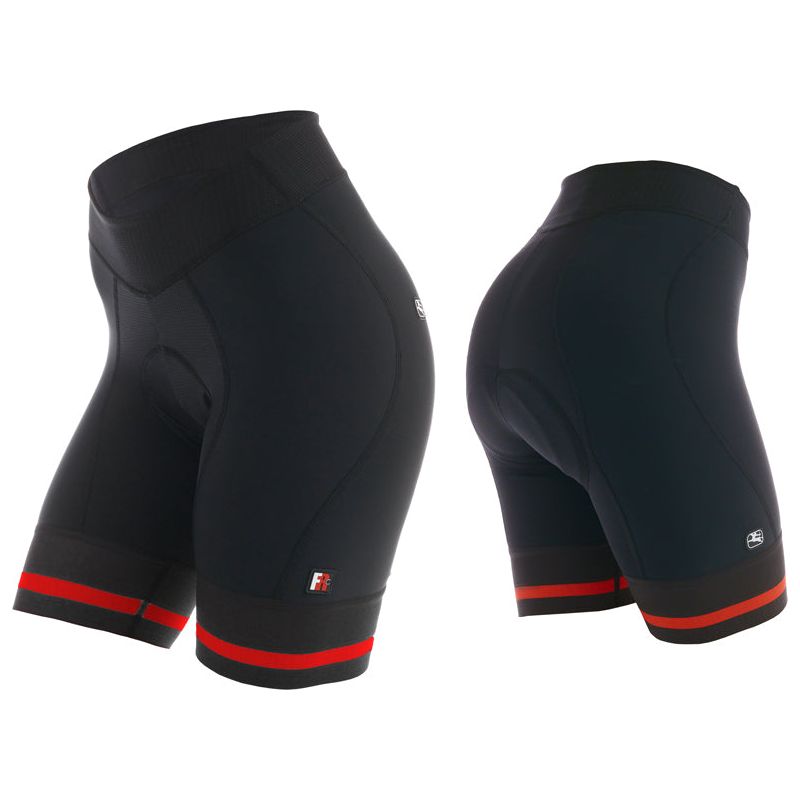 Giordana Women's FR-C Shorts Black Red - Classic Cycling