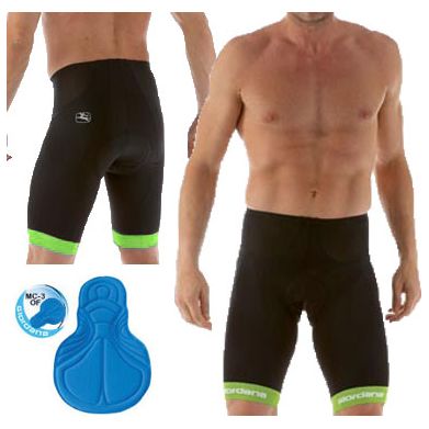 Giordana Silverline Shorts Black & Lime - Classic Cycling