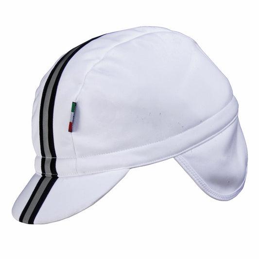 Nalini Giustino Windproof Thermal Cap White - Classic Cycling