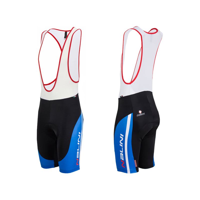 Nalini Sinello Bib Shorts - Blue-Red - Classic Cycling