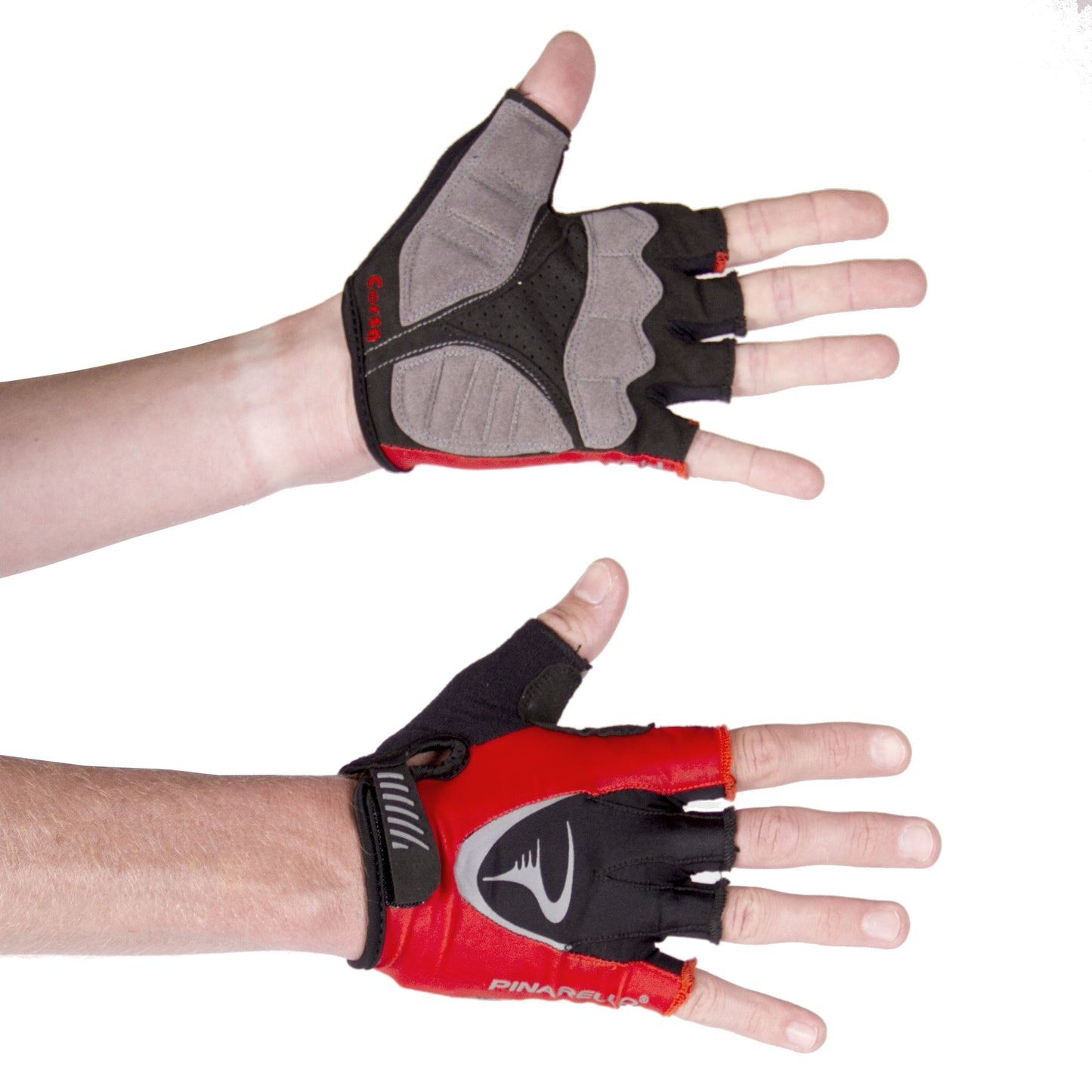Pinarello Corsa Gloves - Red Black - Classic Cycling