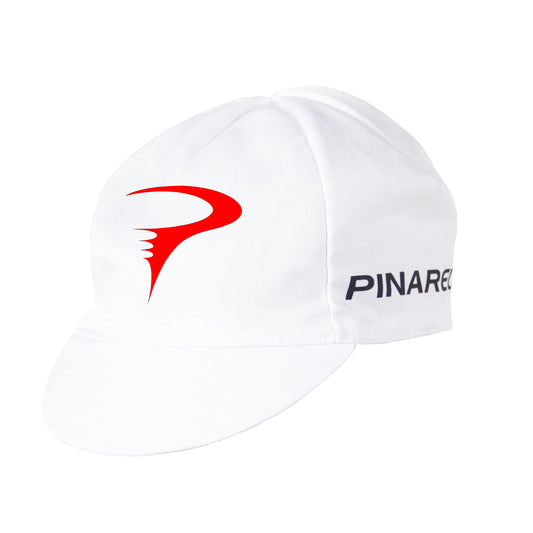 Pinarello Cotton Cycling Cap - White-Red - Classic Cycling