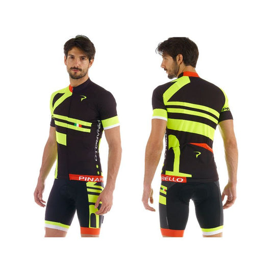 Pinarello Bandiera Classic Cycling Jersey - Fluo - 2015 - Large - Classic Cycling