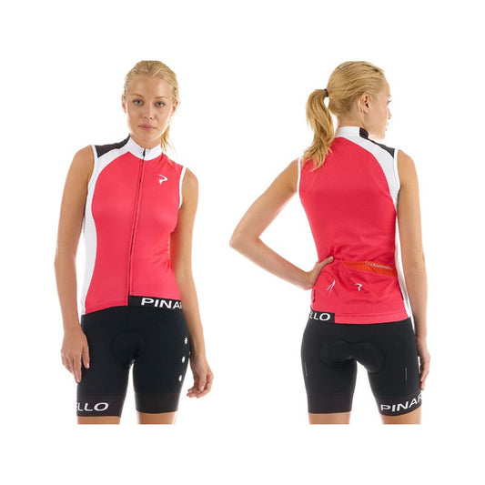 Pinarello Women's Rondo Corsa Sleeveless Jersey - Pink - 2015 - Large - Classic Cycling