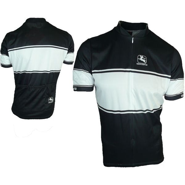 Giordana Black White Jersey - Classic Cycling