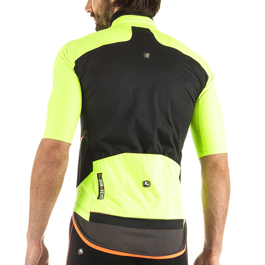 Giordana A+V 100 H20 Short Sleeve Winter Jacket - Yellow-Black - Classic Cycling