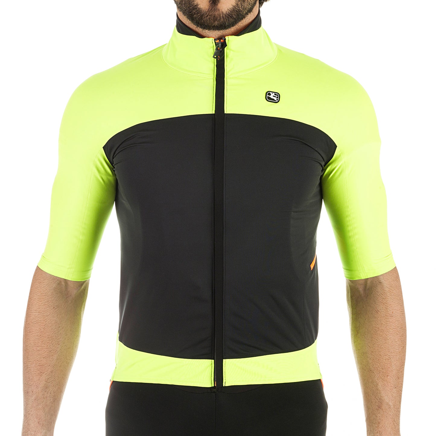 Giordana A+V 100 H20 Short Sleeve Winter Jacket - Yellow-Black - Classic Cycling