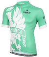 Bianchi Milano Cinca Long Zip Short Sleeve Jersey - Celeste - Classic Cycling